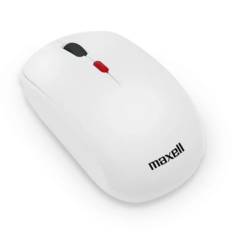 Mouse Inalambrico Ergonomico 1600 DPI MOWL-100 Blanco Blanco