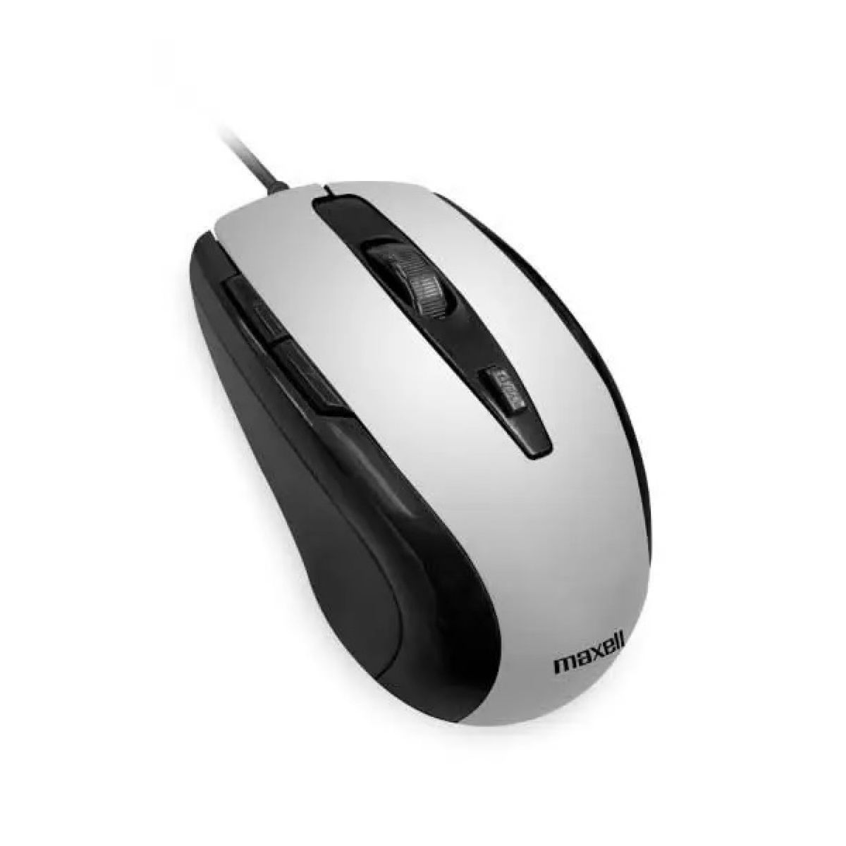 MAXELL - Mouse Óptico 5 Botones Con Cable USB MOWR-105 Maxell Silver