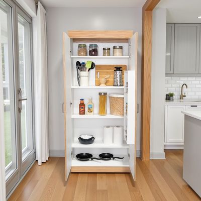 Imagen 2 del producto Respaldo De Cama 2 Plazas Neuss Graduable 140-200 Cm Miel Y Plomo