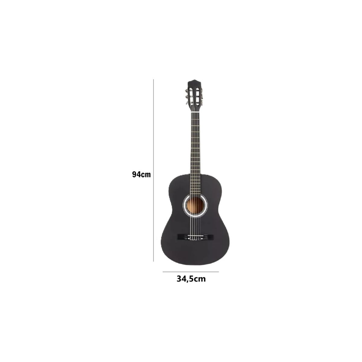 GENERICO - Guitarra Acústica Clásica Criolla 38 Pulgadas 6 Cuerdas
