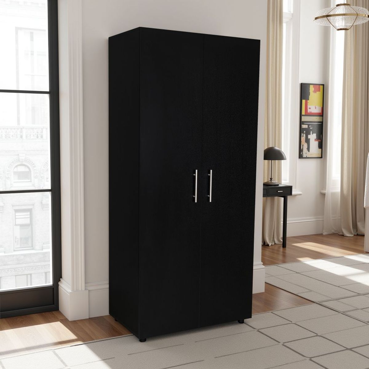 TUHOME - Closet 2 Puertas Tera Wengue 180x80x48 Cm