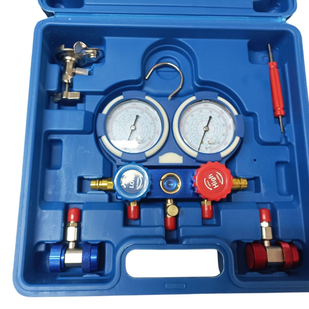 GENERICO - Manifold Manómetros Árbol de Carga con acoples Automotriz