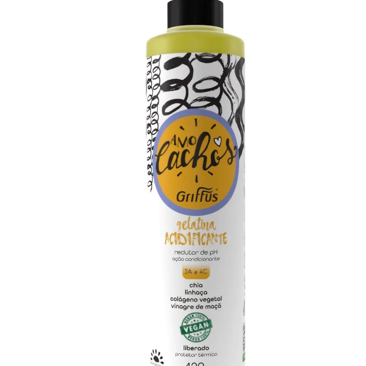 GRIFFUS - GEL ACIDIFICANTE DE RIZOS AMO CACHOS + PROTECTOR TERMICO 420G GRIFFUS