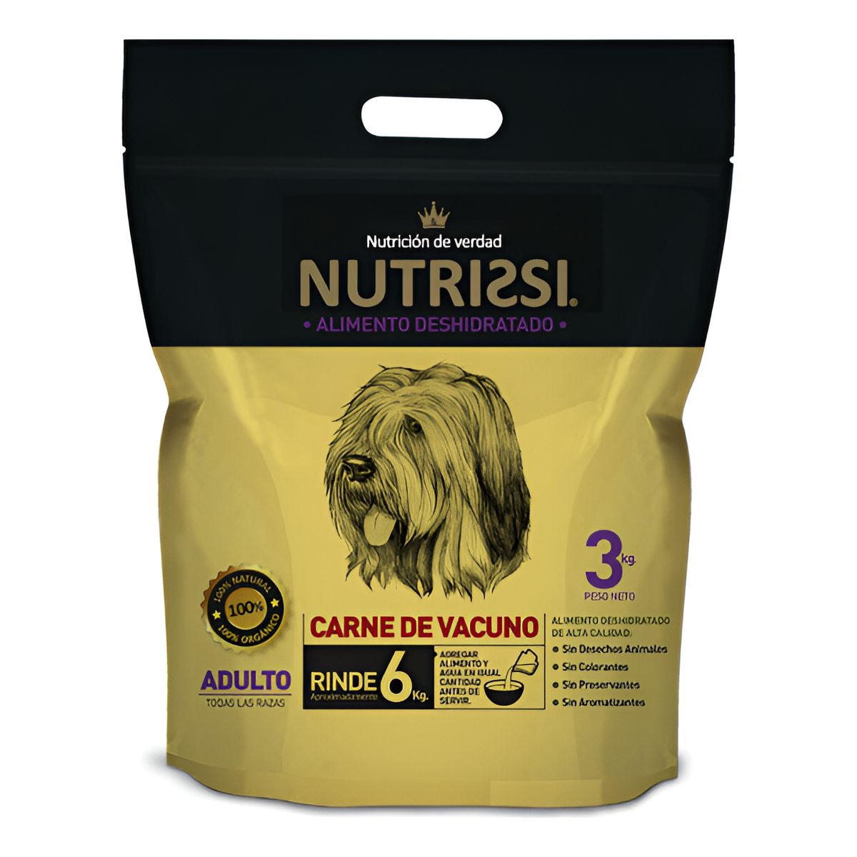 NUTRISSI - Alimento Organico para Perros Nutrissi Carne de Vacuno Pelaje Brillante y Salud Digestiva