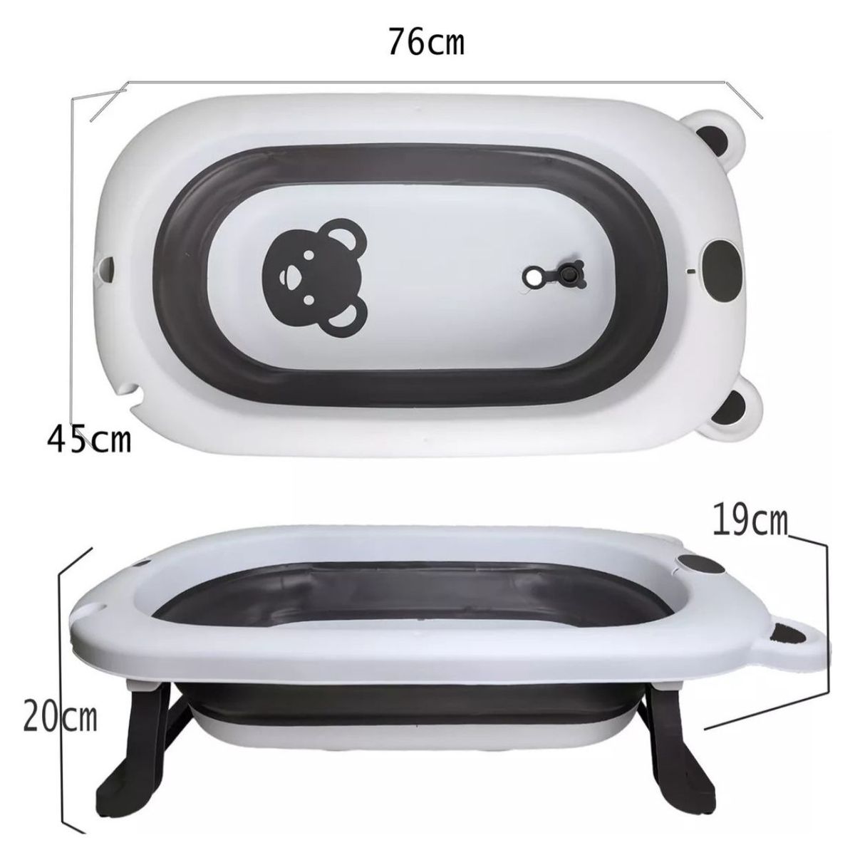 GENERICO - Kit Bañera Para Bebés Bañera Plegable De 5 Piezas