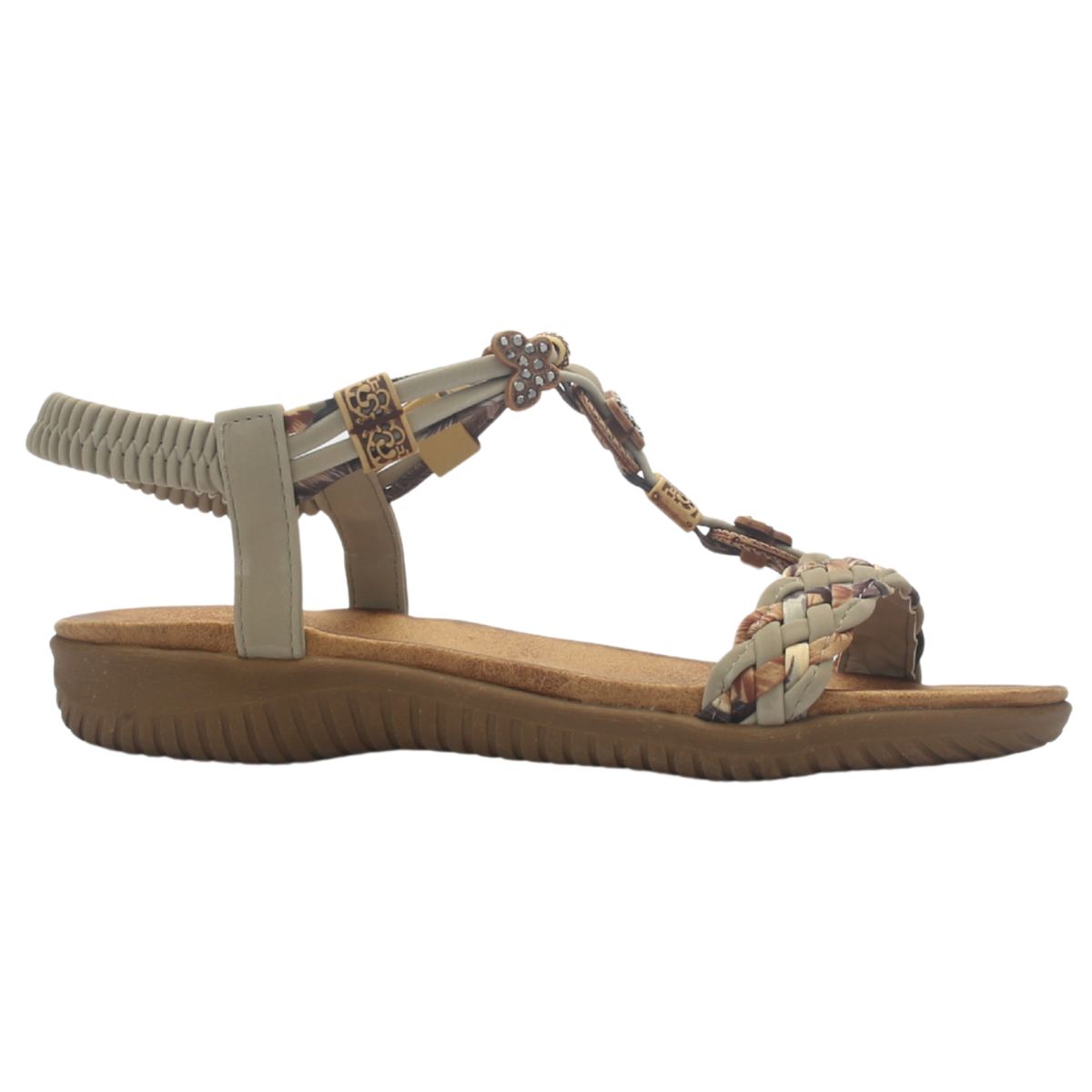 CHALADA - Sandalia Mujer Taupe Casual Chalada Clara-11