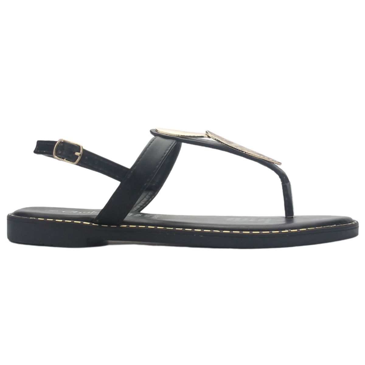 CHALADA - Sandalia Mujer Negro Casual Chalada Buckel-4