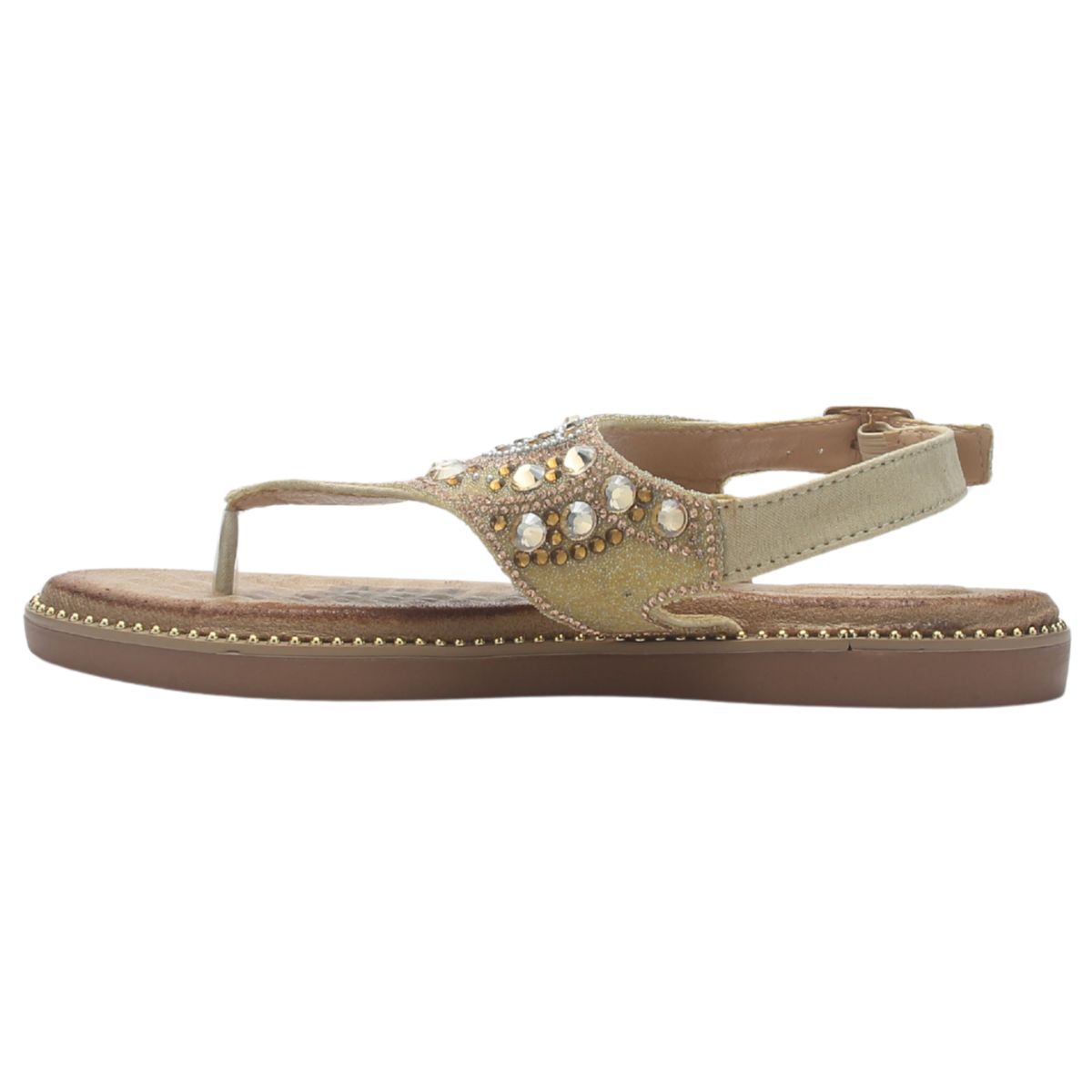 CHALADA - Sandalia Mujer Dorado Casual Chalada Angui-2
