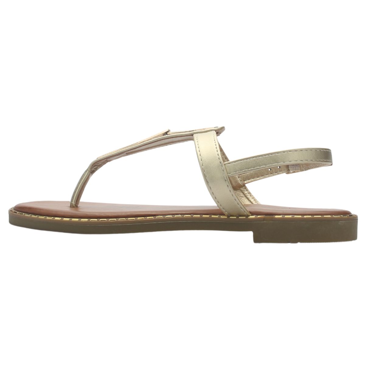 CHALADA - Sandalia Mujer Dorado Casual Chalada Buckel-4