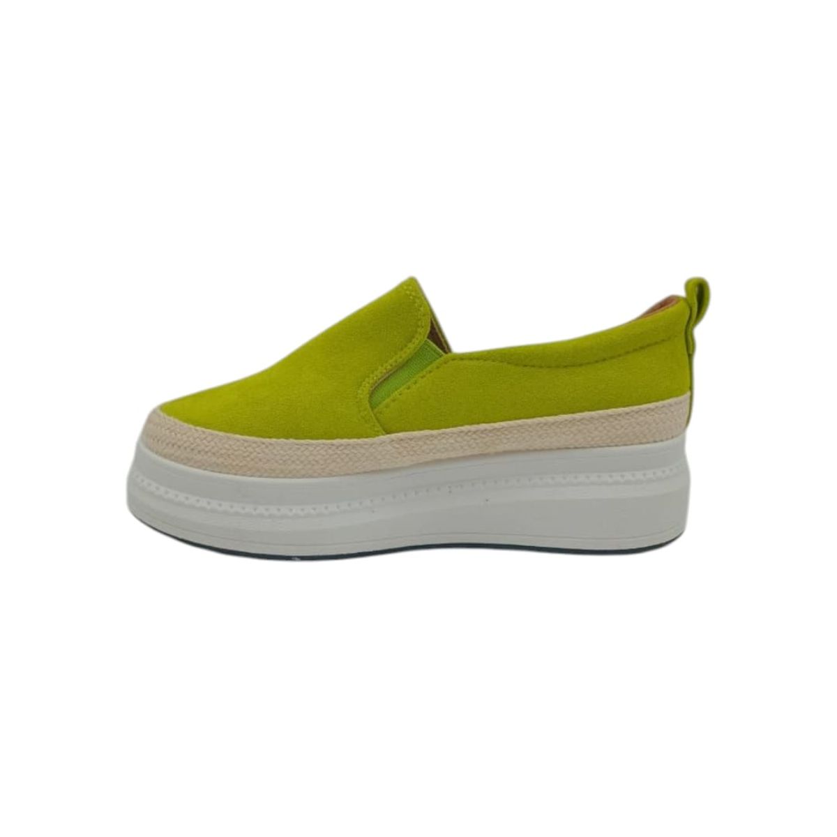 HERIEL - Zapatilla Verde Plataforma Mujer