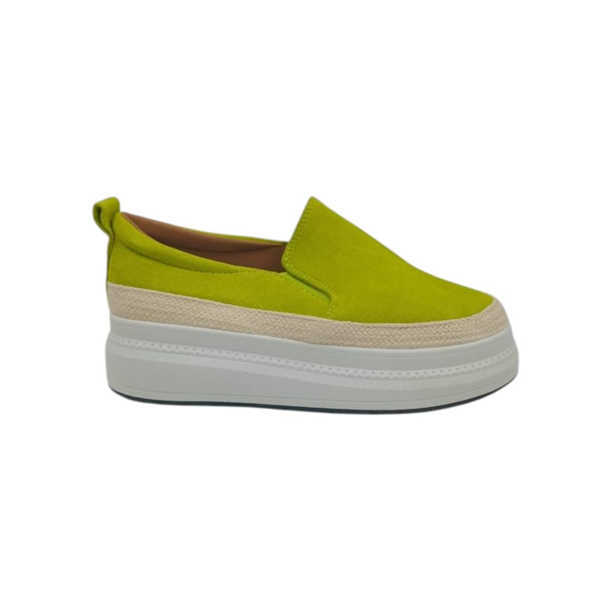 HERIEL - Zapatilla Verde Plataforma Mujer