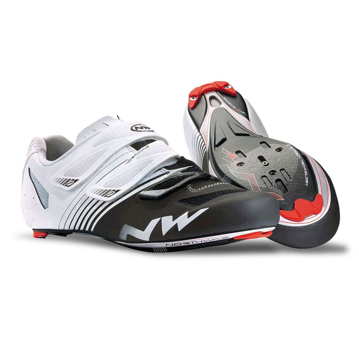 360 - Zapatilla Ciclismo Ruta Northwave® Torpedo Whiteblack