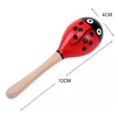 GENERICO - Sonajero Musical Maracas De Madera Juguete Niños