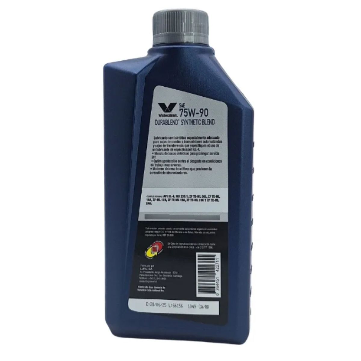 VALVOLINE - Lubricante 75w90 Gl4 Durablend para Cajas Cambio 1 Lt.