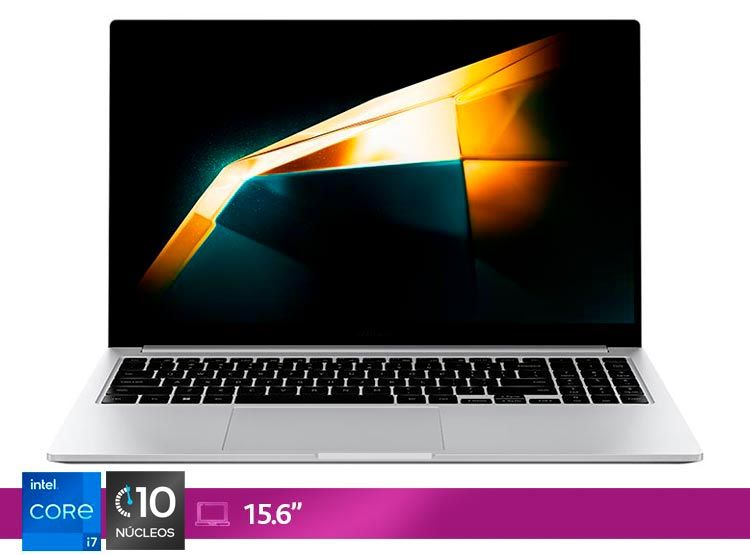 NOTEBOOK GALAXY BOOK4 INTEL CORE I7 16GB RAM 512GB SSD 156” SILVER