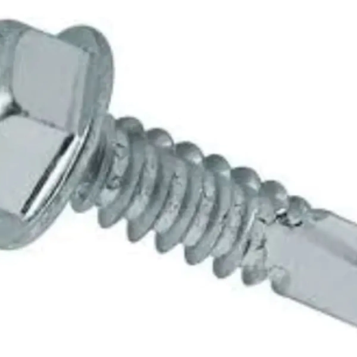 METALFER - Tornillo Cabeza Hexagonal S/g Punta Broca 12-14 X 2 (100un)