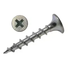 METALFER - Tornillo Madera Crs Zincado 6x 1 1/4 Pulgadas- 1000 Unidades