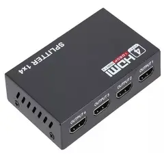 GENERICO - SPLITTER HDMI 4 SALIDAS, V1.4, SOPORTA 3D. AMPLIFICADO