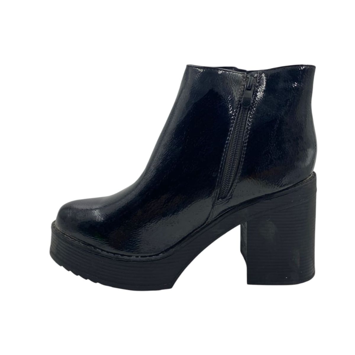 HERIEL - Botín Negro Charol Mujer
