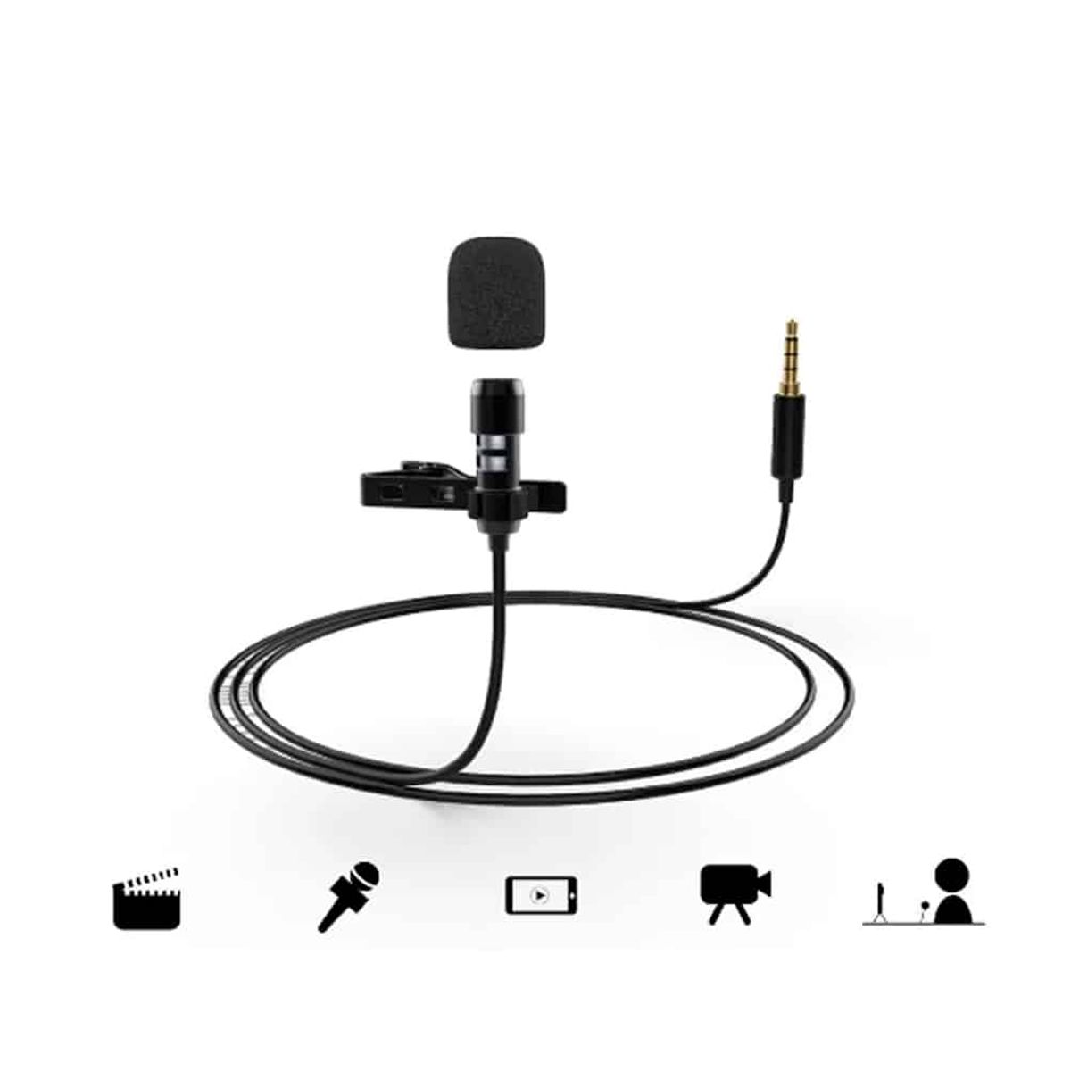 FIFINE - Micrófono Lavalier Fifine para iPhoneAndroid  C2