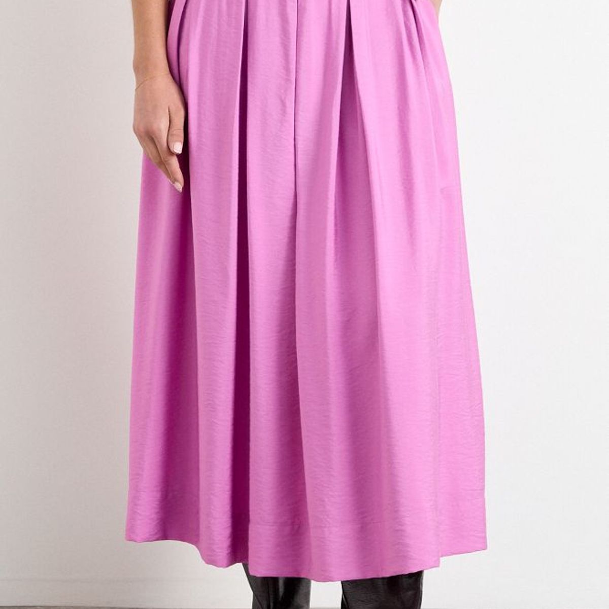 IO - Falda Lisa Larga Mujer Morado Io