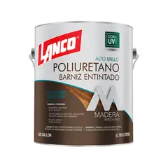 LANCO - Barniz Poliuretano Tinte Color Roble Oscuro