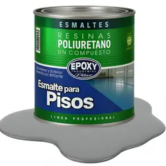 EPOXY - PINTURA ALTO TRAFICO PU 1K - ESMALTE CANCHAS - 1L GRIS DEMARCACIÓN