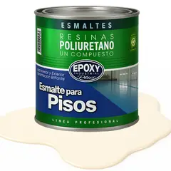 EPOXY - PINTURA ALTO TRAFICO PU 1K - ESMALTE CANCHAS - 1L CREMA SUAVE
