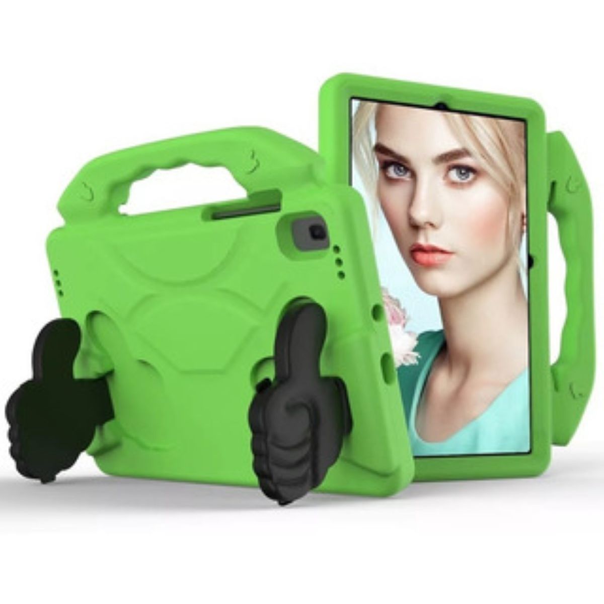 GENERICO - Carcasa Niños Antigolpes Para Tablet Lenovo K11 11 330XU Verde