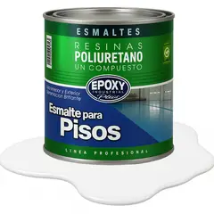 EPOXY - PINTURA ALTO TRAFICO PU 1K - ESMALTE CANCHAS - 1L BLANCO PURO