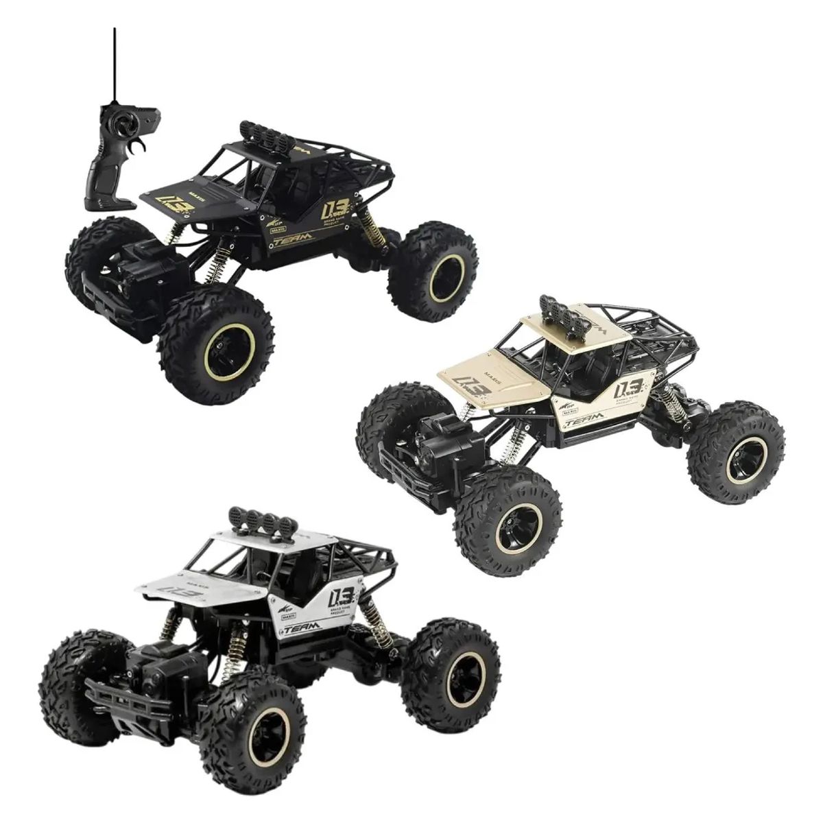 GENERICO - Auto 4x4 Rally Racing A Control Remoto Recargable Plateado