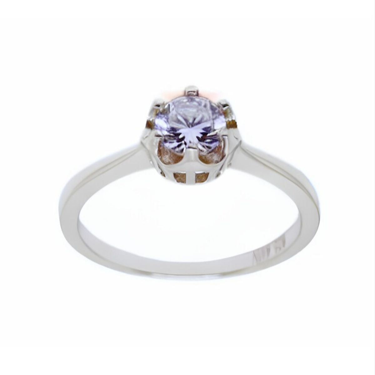 JOYAS LANDEROS - Anillo Solitario Corona Plata Italiana 925 con circon de 5mm