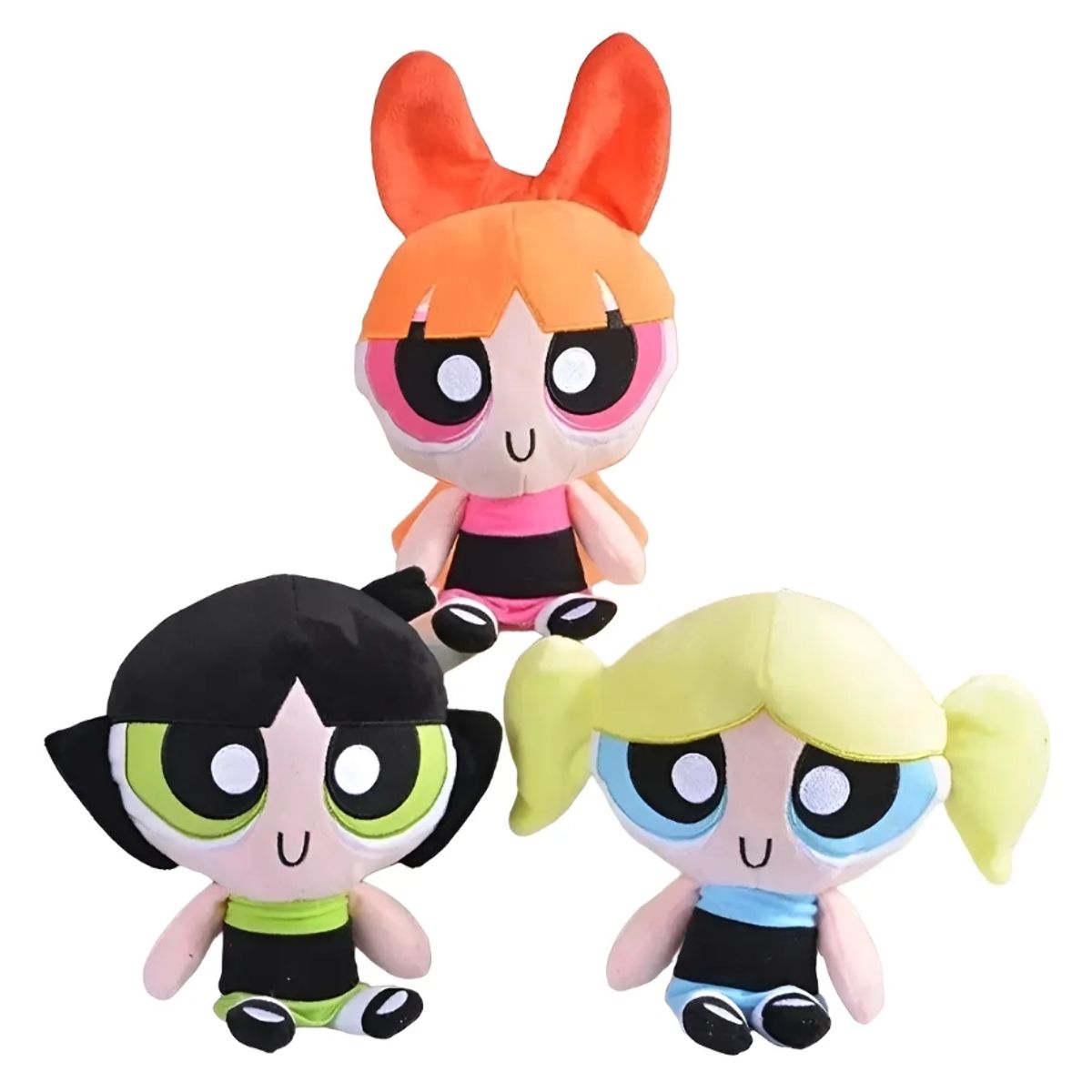 GENERICO - Pack 3 Peluches Chicas Superpoderosas, Bombón, Burbuja Bellota