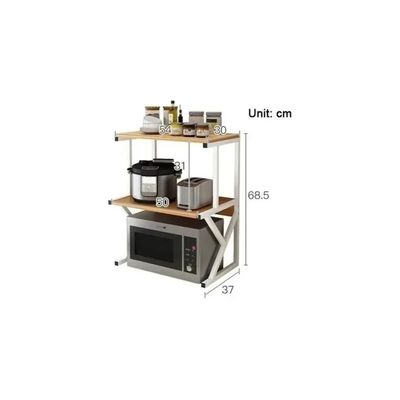 Imagen 2 del producto Estante Cocina Para Horno Microondas Rack Organizador Hogar negro