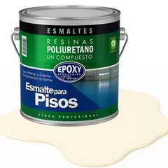 EPOXY - PINTURA ALTO TRAFICO PU 1K - ESMALTE CANCHAS - 4L CREMA SUAVE