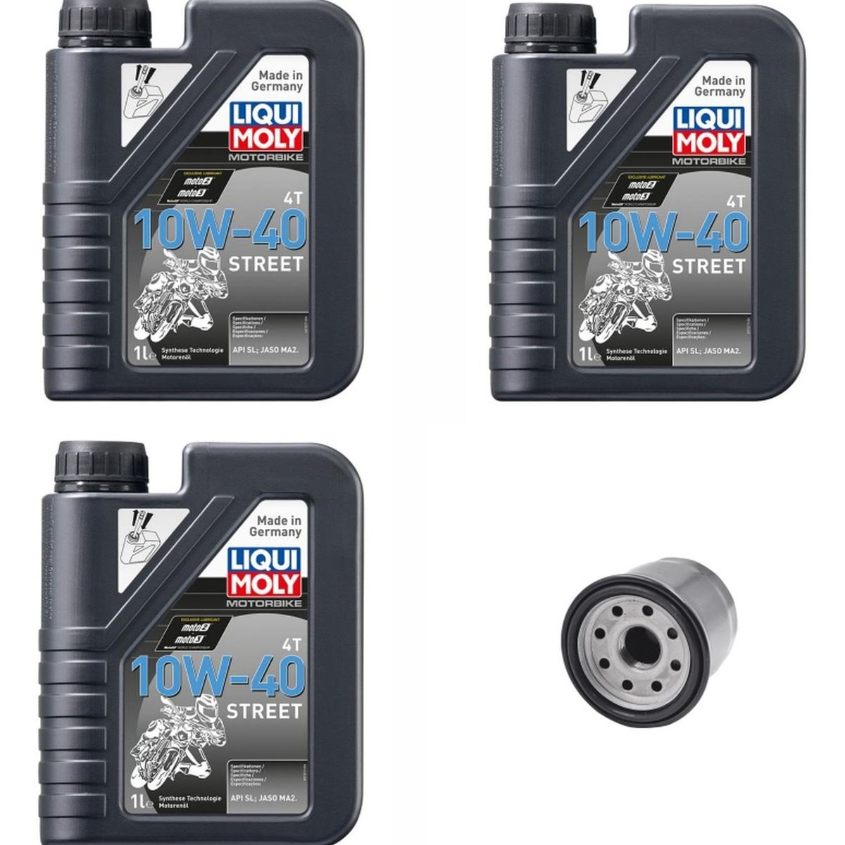 LIQUI MOLY - Kit Mantencion Moto Zongshen Rx3s / 3l + Filtro Original
