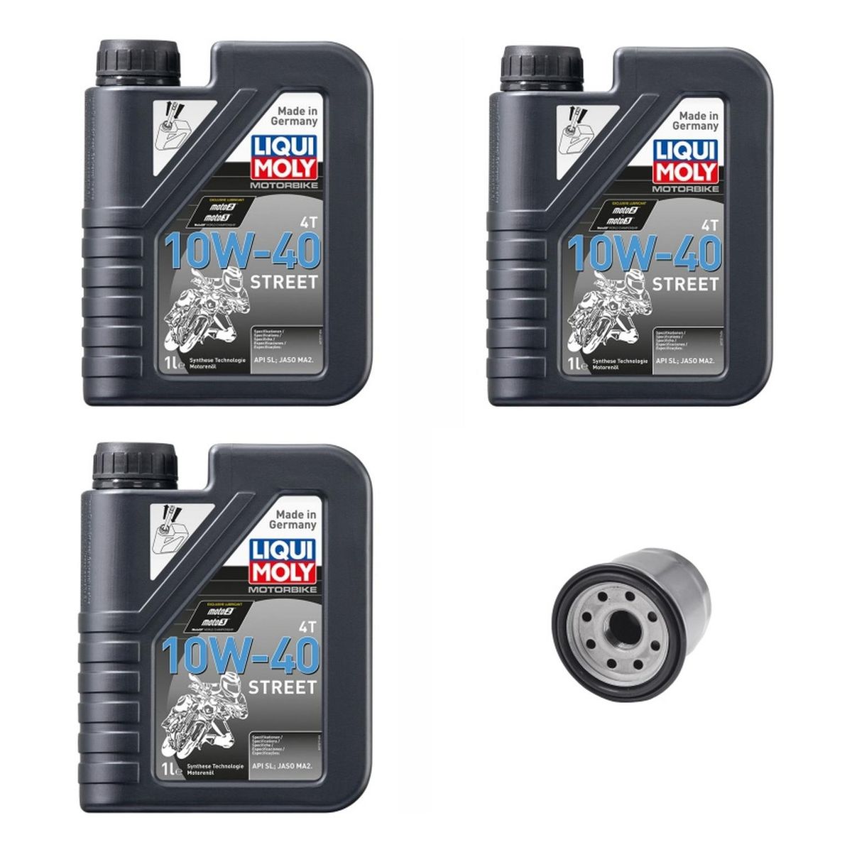 LIQUI MOLY - Kit Mantencion Moto Zongshen Rx3s / 3l + Filtro Original