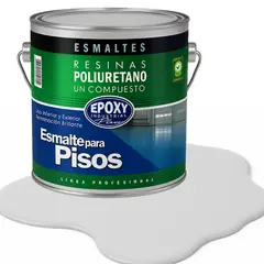 EPOXY - PINTURA ALTO TRAFICO PU 1K - ESMALTE CANCHAS - 4L GRIS CLARO
