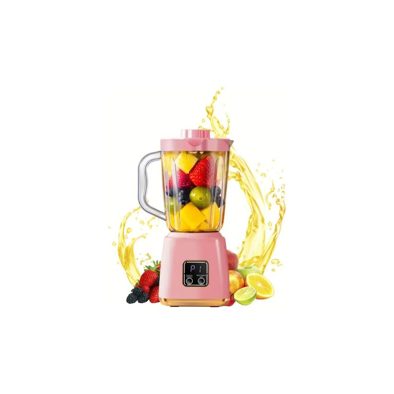 Licuadora Portatil Recargable Juguera Procesadora 750ml Rosa