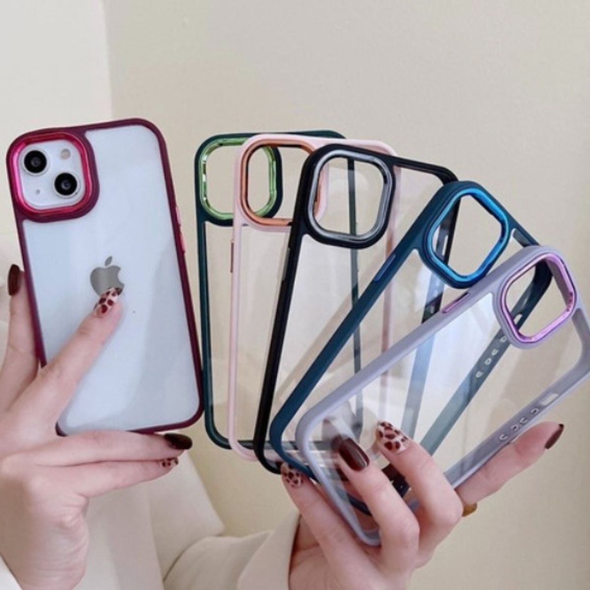 GENERICO - Carcasa Funda Para Iphone 15 Pro Max Transparente Borde Calidad Celeste