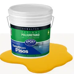 EPOXY - PINTURA ALTO TRAFICO PU 1K - ESMALTE CANCHAS - TINETA 4G AMARILLO DORADO