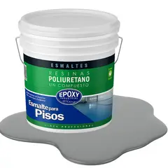 EPOXY - PINTURA ALTO TRAFICO PU 1K - ESMALTE CANCHAS - TINETA 10L GRIS DEMARCACIÓN