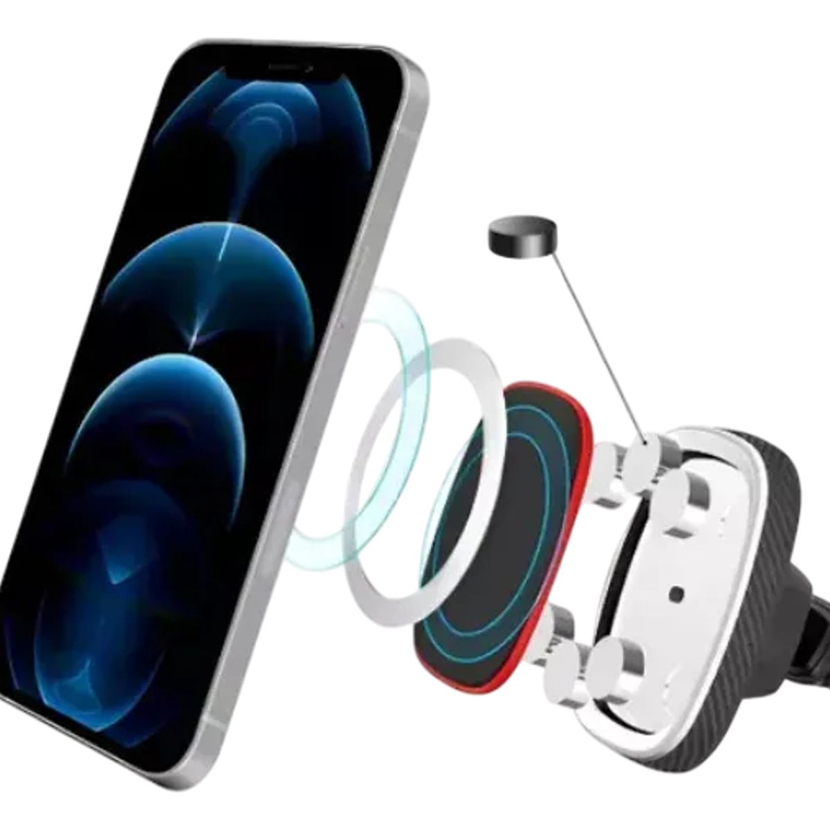 GENERICO - Portacelular Para Auto Con Chupo + Imán Teléfono Soporte