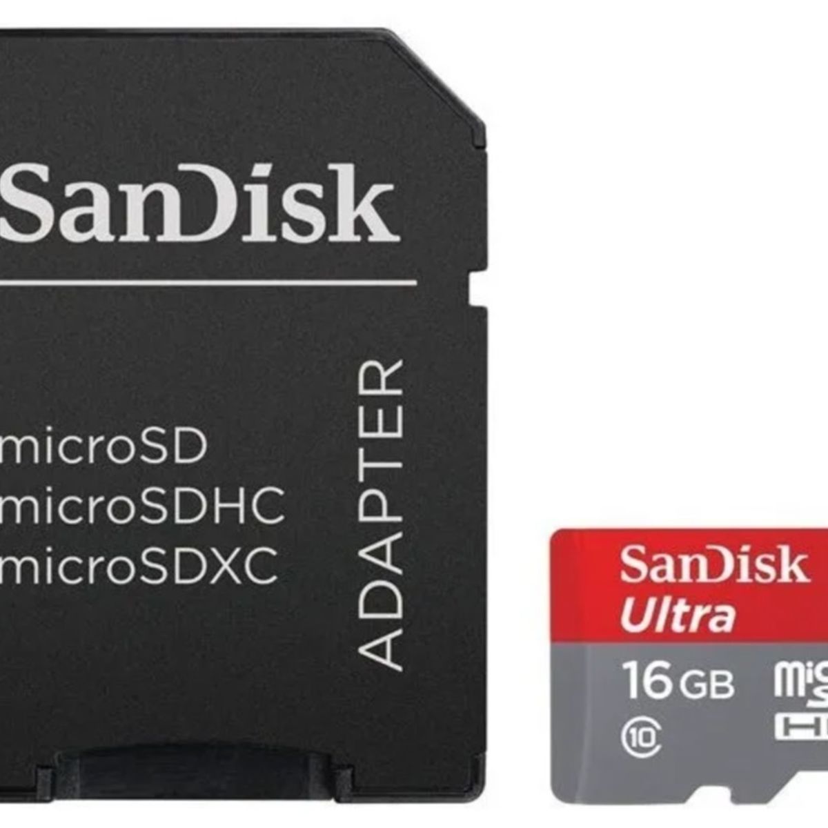 SANDISK - Memoria Micro Sd 16gb 533x Sandisk Ultra 80mbs Adaptador