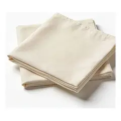 GENERICO - Pack de 100 servilletas de tela 30×30 cm Algodón crea color crudo Acron Studio