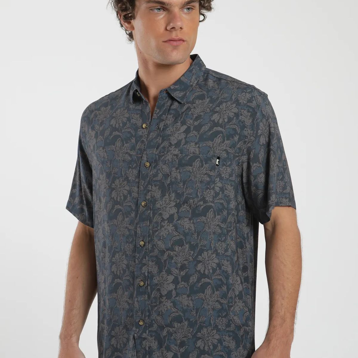 FROENS - Camisa Tropical Hombre - Algodón Organico