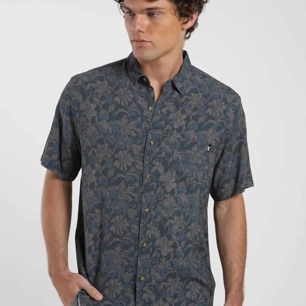 FROENS - Camisa Tropical Hombre - Algodón Organico