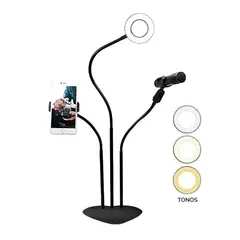 GENERICO - Pack Aro Iluminación 3 en 1, 3 Tipos De Luz /selfie