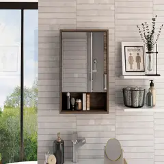 TUHOME - Botiquin Para Baño Eco 60x465x136 Cm Milan Con Espejo
