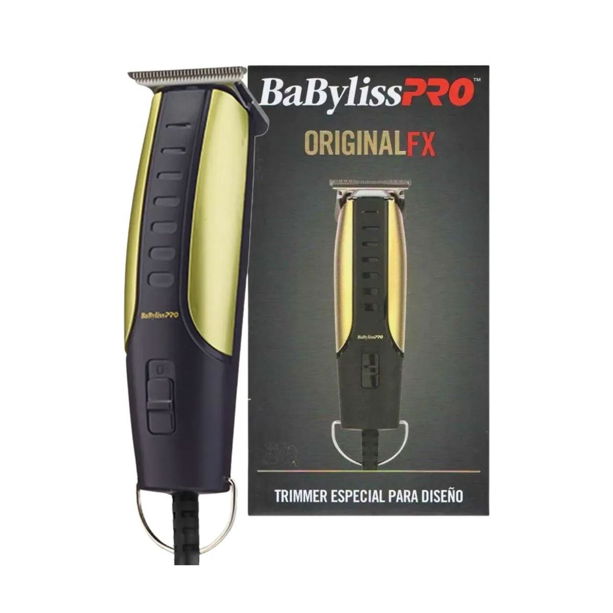 BABYLISS PRO - Máquina Patillera Babyliss Pro Trimmer Original FX Gold